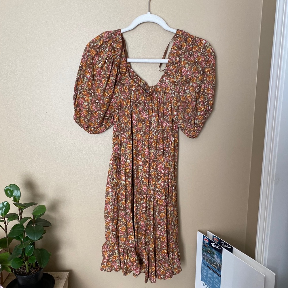 Women's Puff Short Sleeve Dress